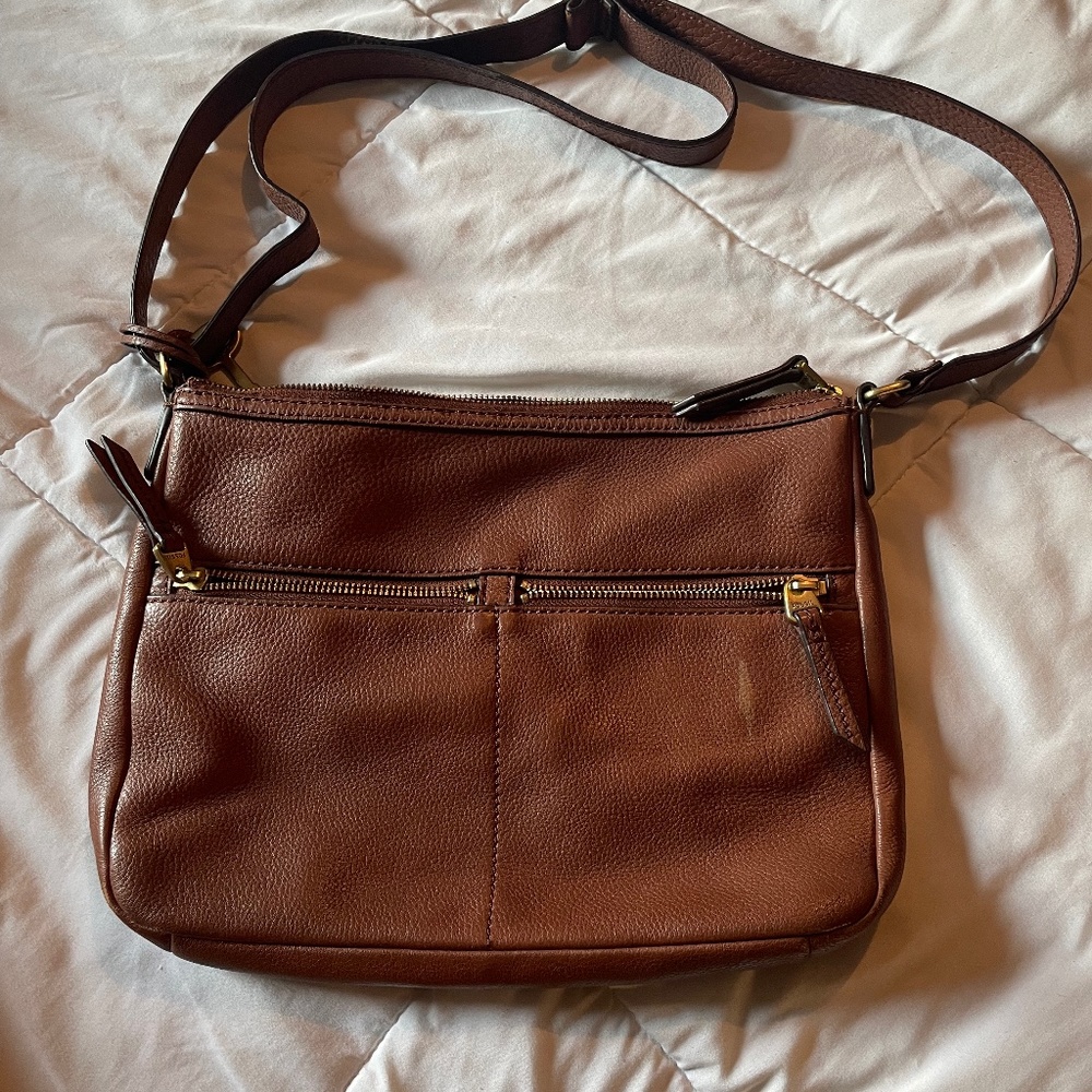 Fossil leather purse
